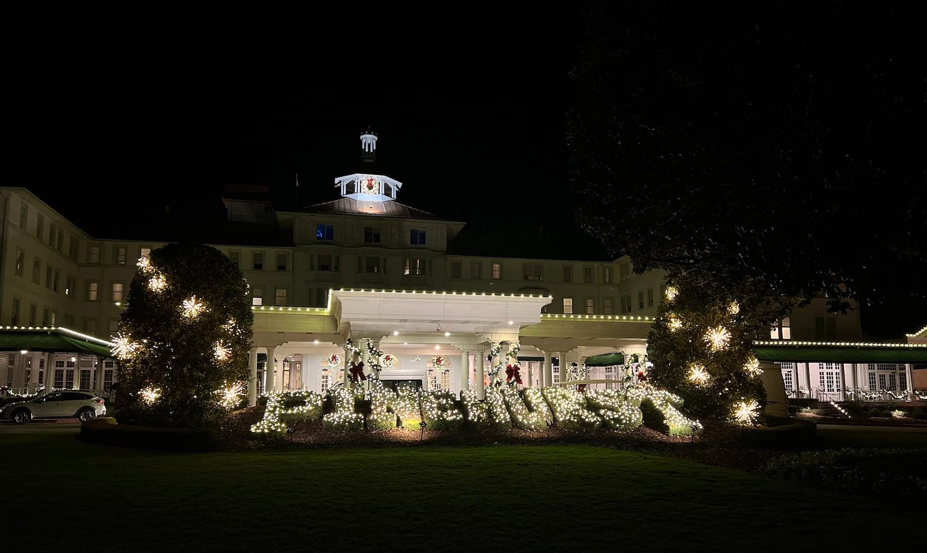 The Carolina Hotel decked out for christmas