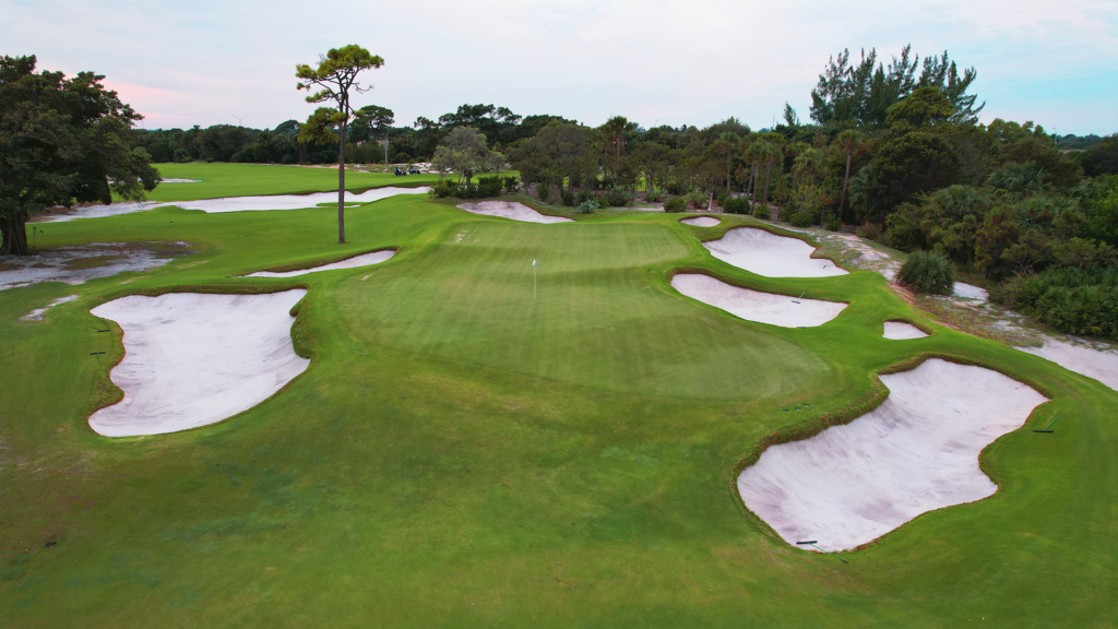 green and sand bunkers in florida
