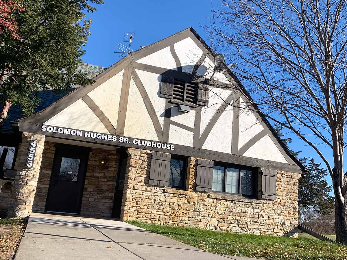 the hiwatha golf course clubhouse, named after solomon hughes