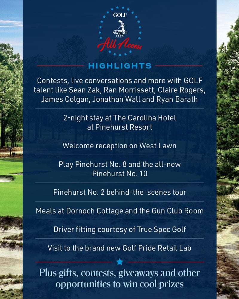 pinehurst all-access trip promotion