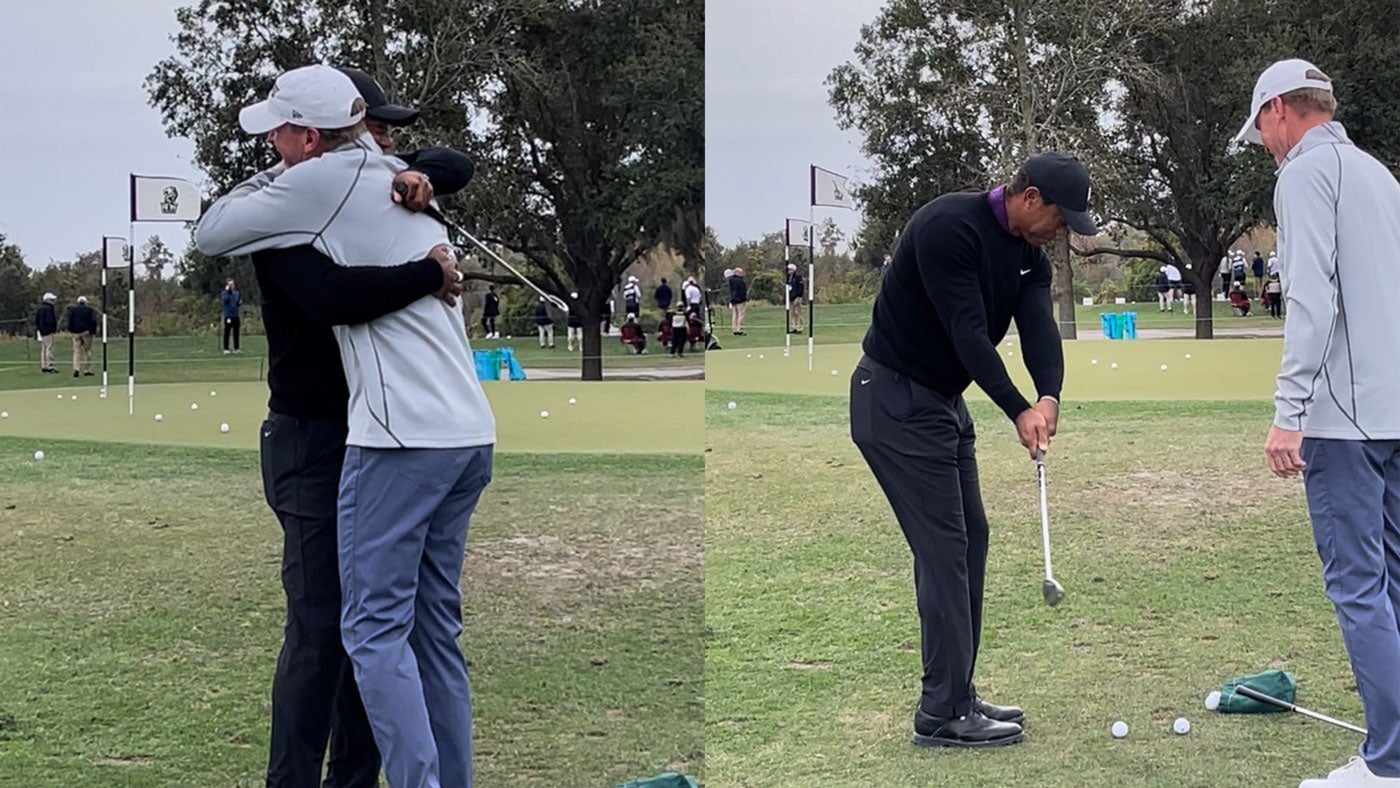 Tiger Woods and Steve Stricker