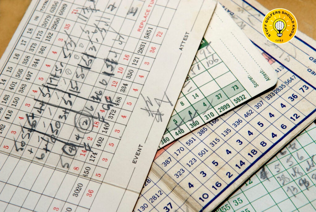 Golf scorecards