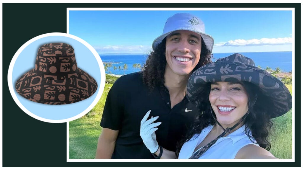 Vanessa Hudgens took a newlywed golf trip — and rocked this must-have sun hat