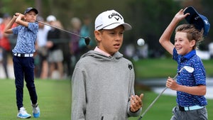 Will McGee, the son of Annika Sorenstam of Sweden, at the PNC Championship at The Ritz-Carlton Golf Club.