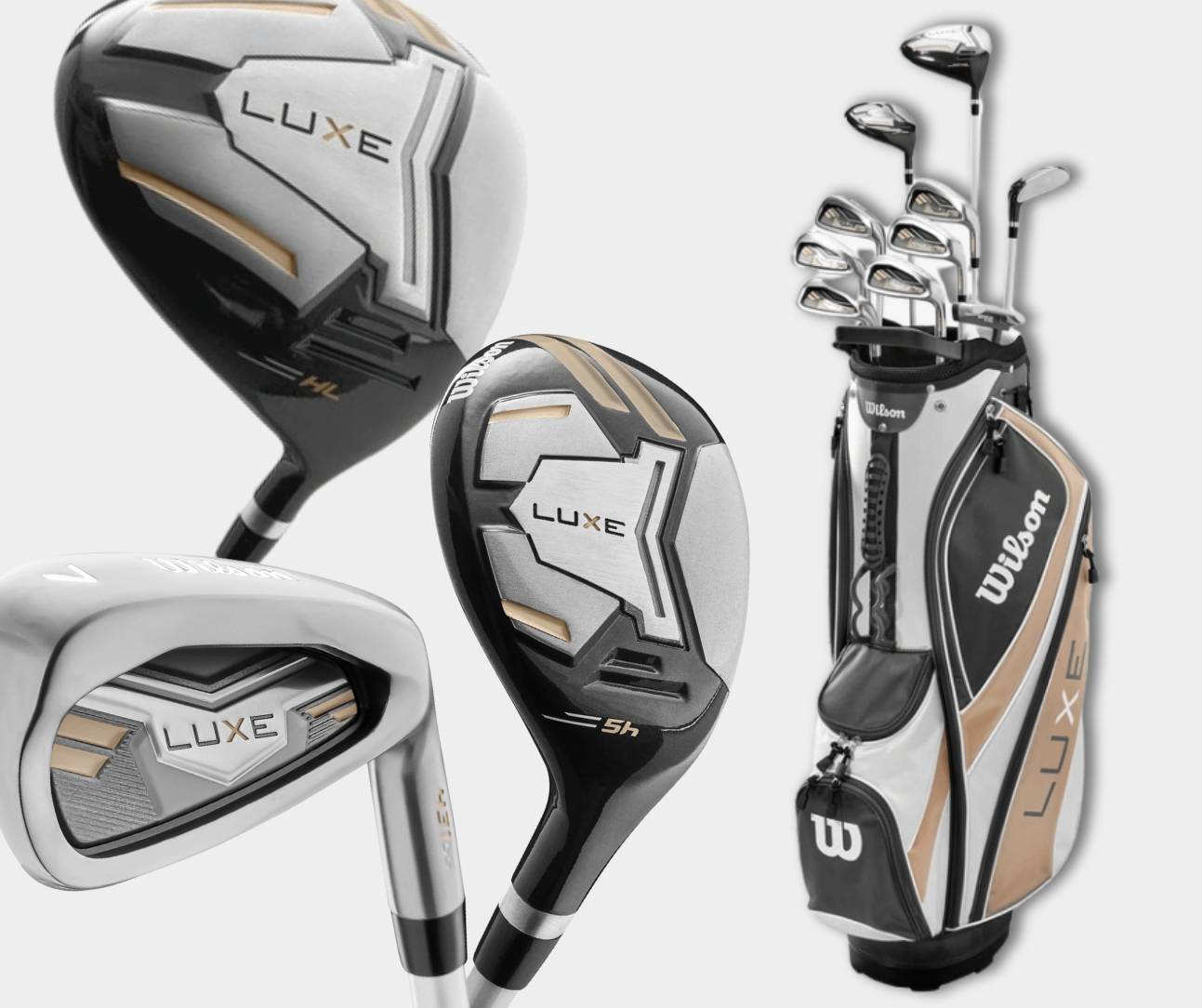 wilson womens luxe complete set golf clubs