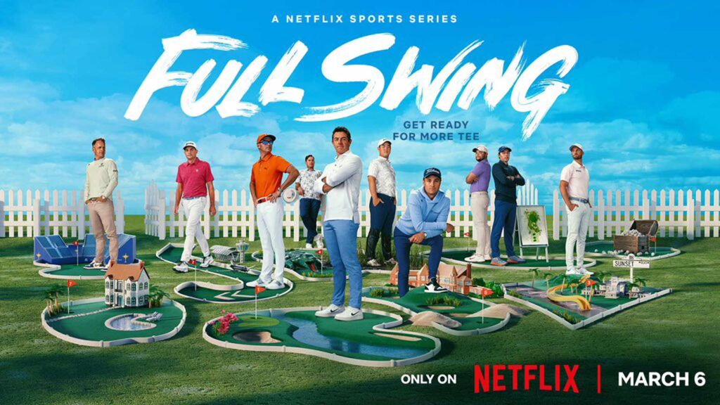 Netflix "Full Swing" season 2 release poster.
