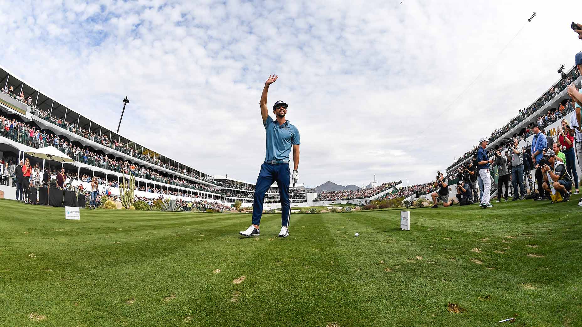 michael phelps at the wm phoenix open