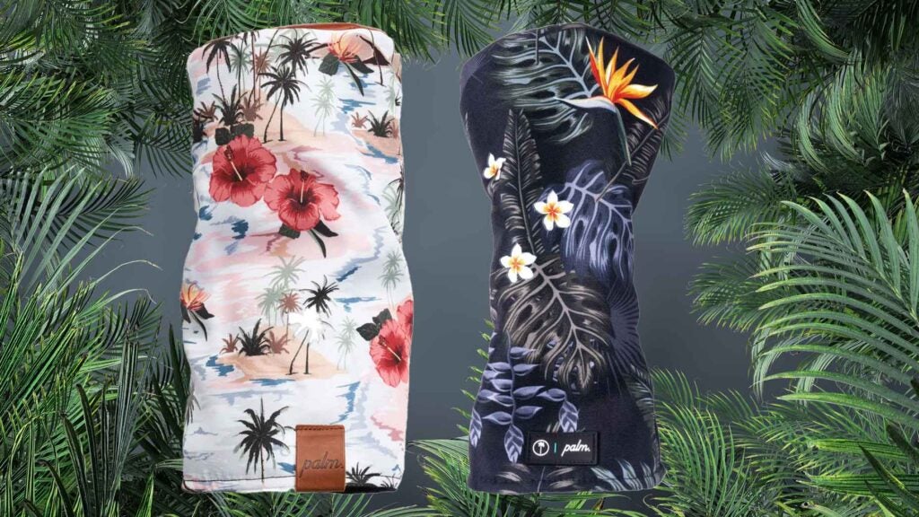 Palm Golf Co. tropical-print headcovers