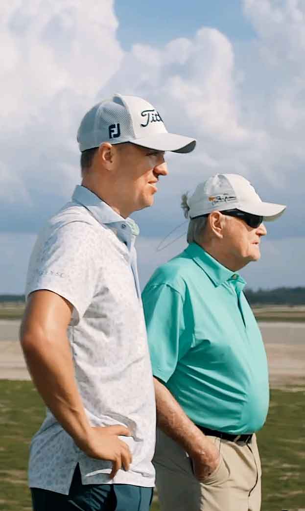 Justin Thomas and Jack Nicklaus