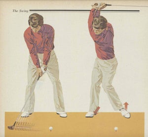 tom watson demonstrates his backswing and transition