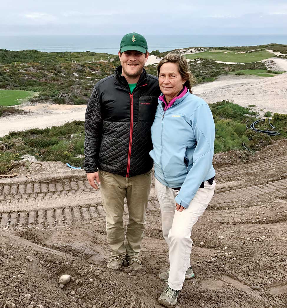 Cynthia Dye and her son Matt McGarey attended West Cliffs in 2017, the year the lush and left-field course first opened.