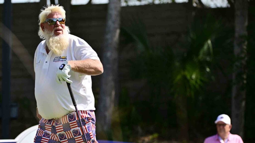 John Daly makes 11 on hole, withdraws — then shares the wincing reason why