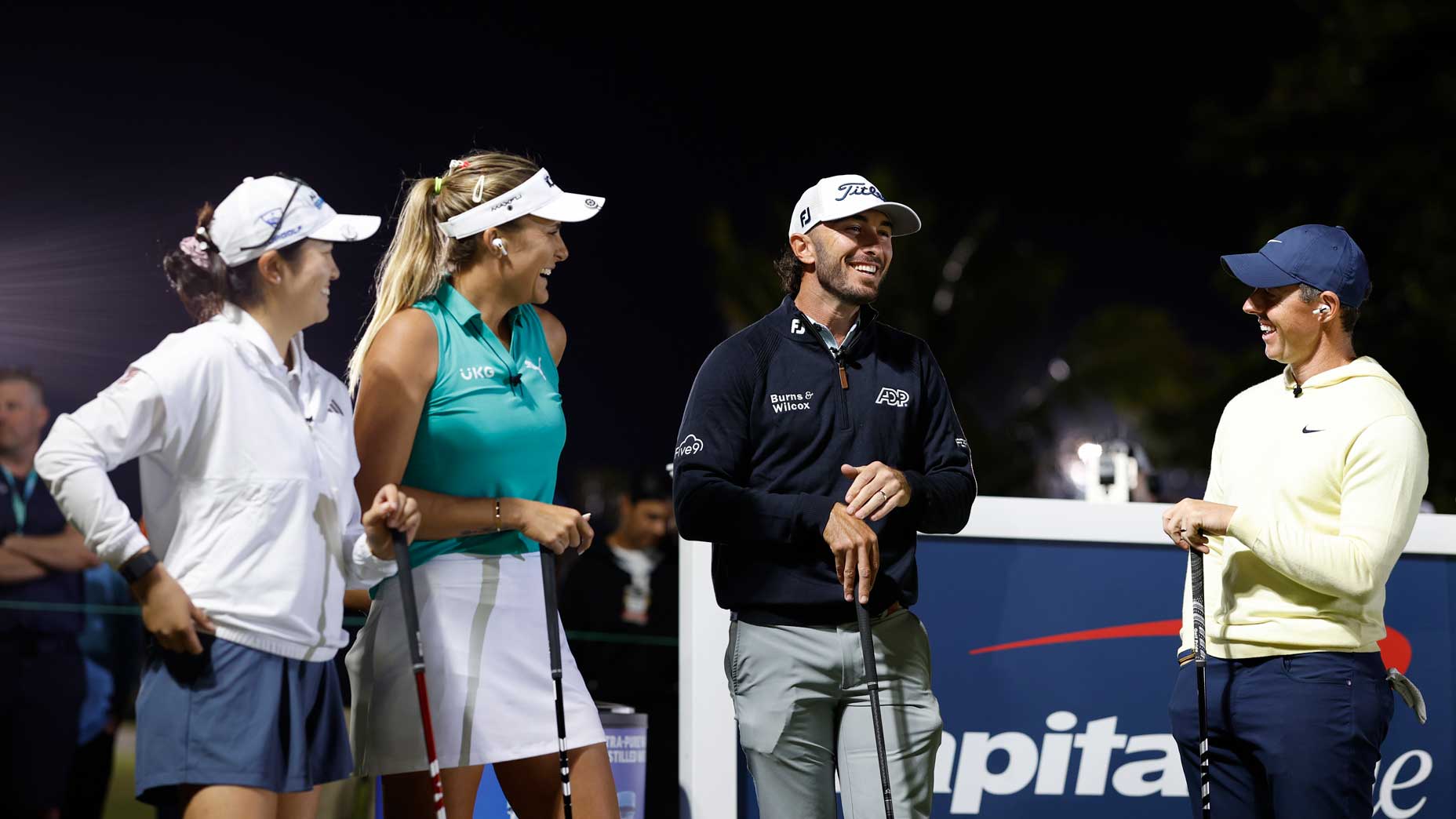 Rose Zhang, Lexi Thompson, Max Homa and Rory McIlroy all played in the Match IX.