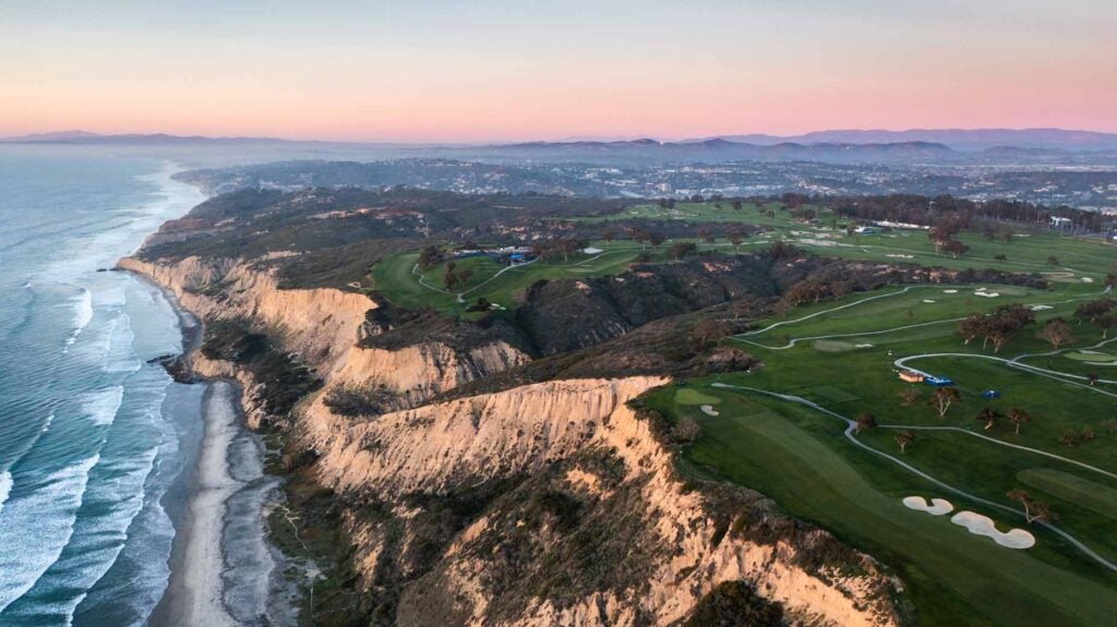 Aerial view of Torrey Pines Golf Course