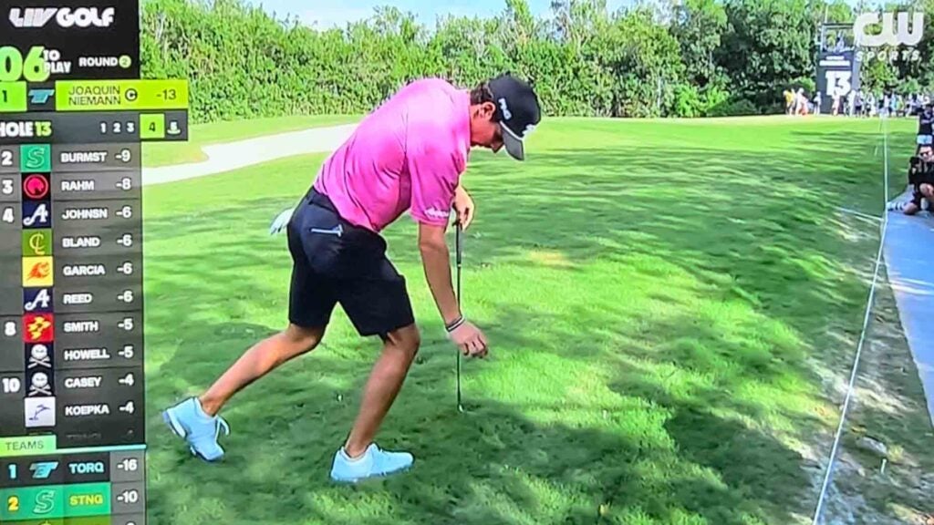 Why LIV Golf leader arrived to course — and was hit with 2-shot penalty