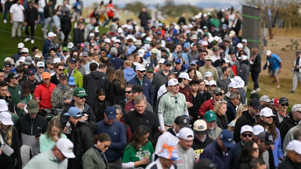 Fans at TPC Scottsdale for the WM Phoenix Open.