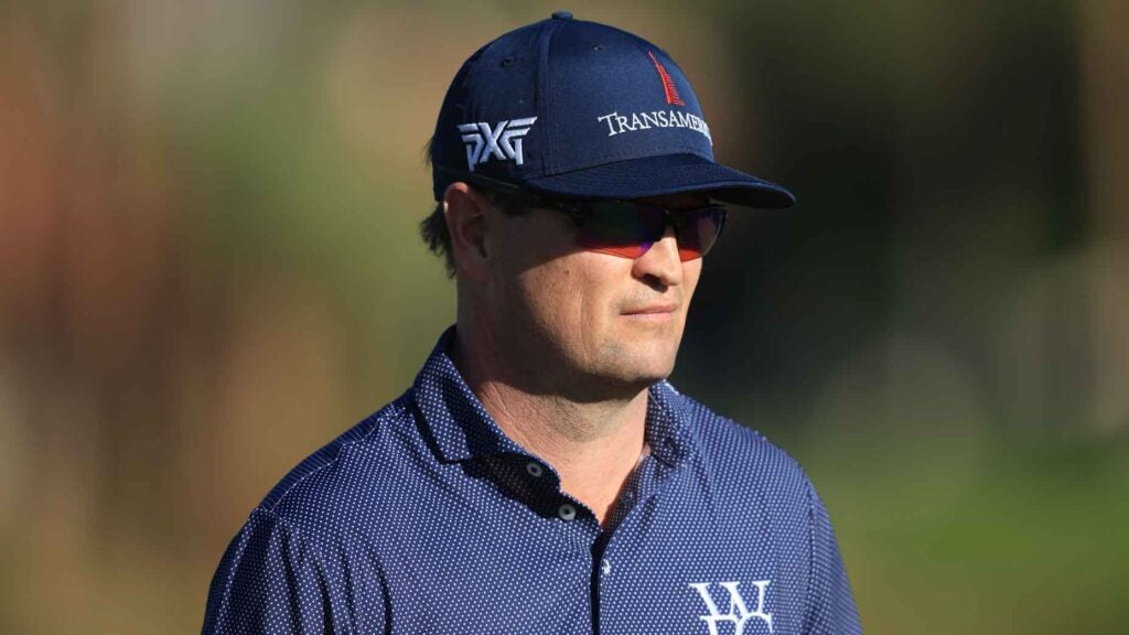 Zach Johnson of the United States walks the 18th green during the first round of The American Express at La Quinta Country Club on January 18, 2024 in La Quinta, California