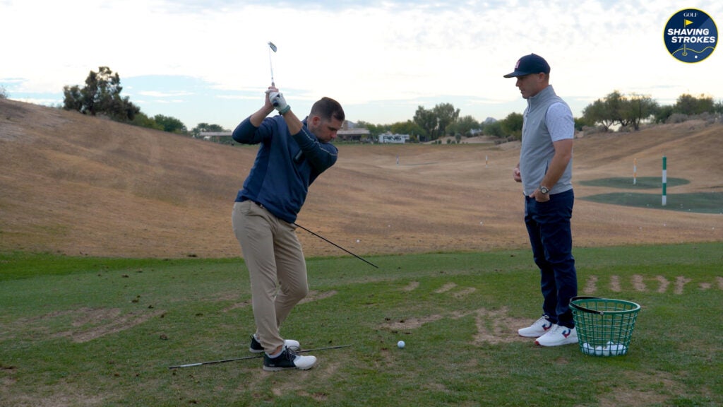 Alignment sticks can improve your swing rotation. Here's how