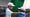 Pro golfer Tiger Woods greets golf legend Charlie Sifford