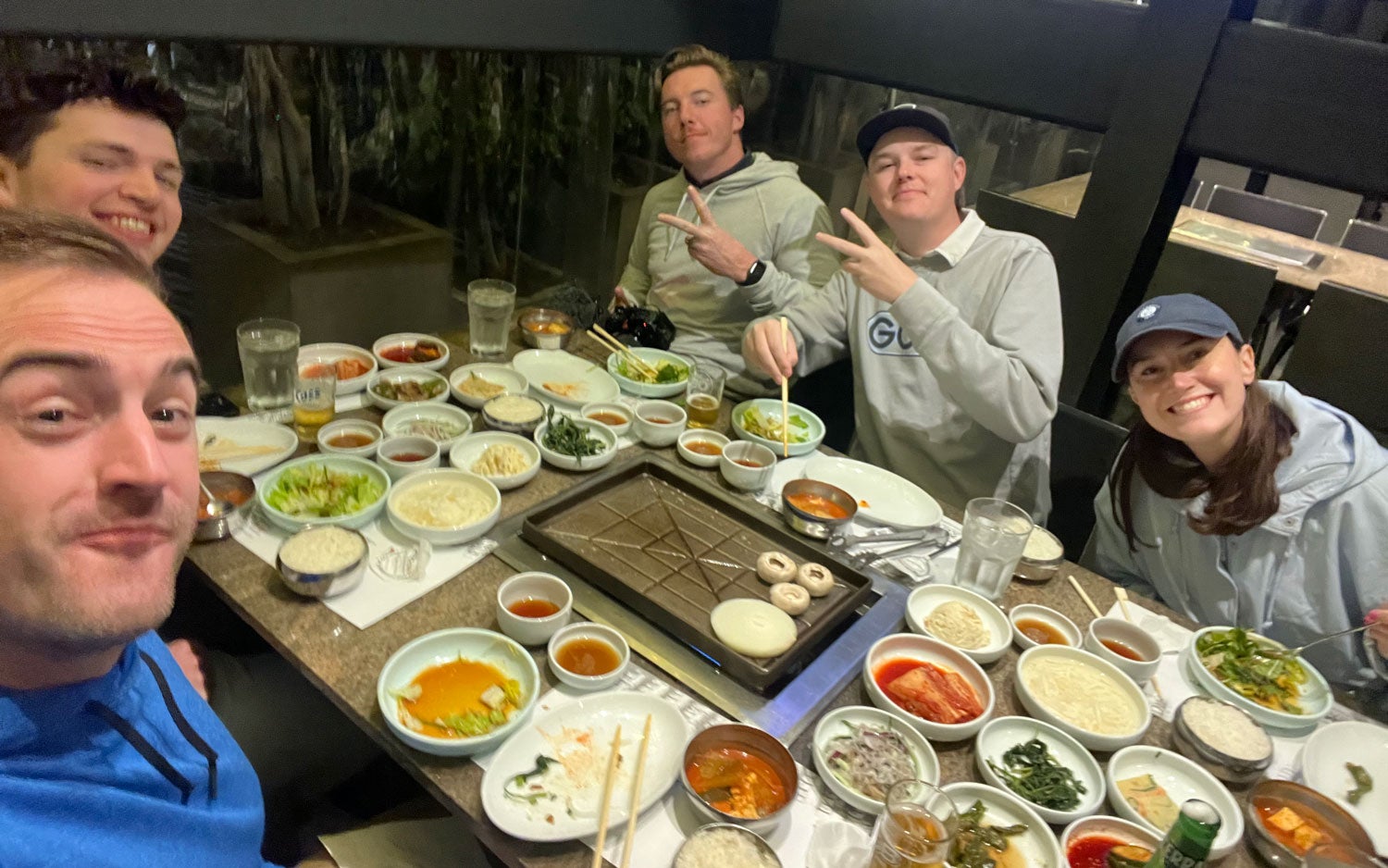 The GOLF team dinner at Chosun Galbee