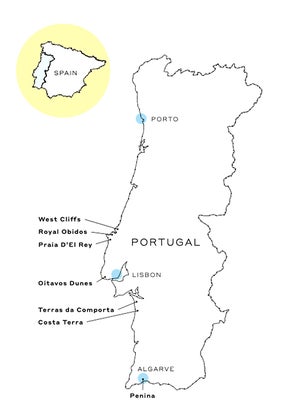 a map of portugal