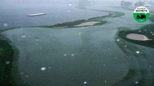A Florida golf course on a rainy day