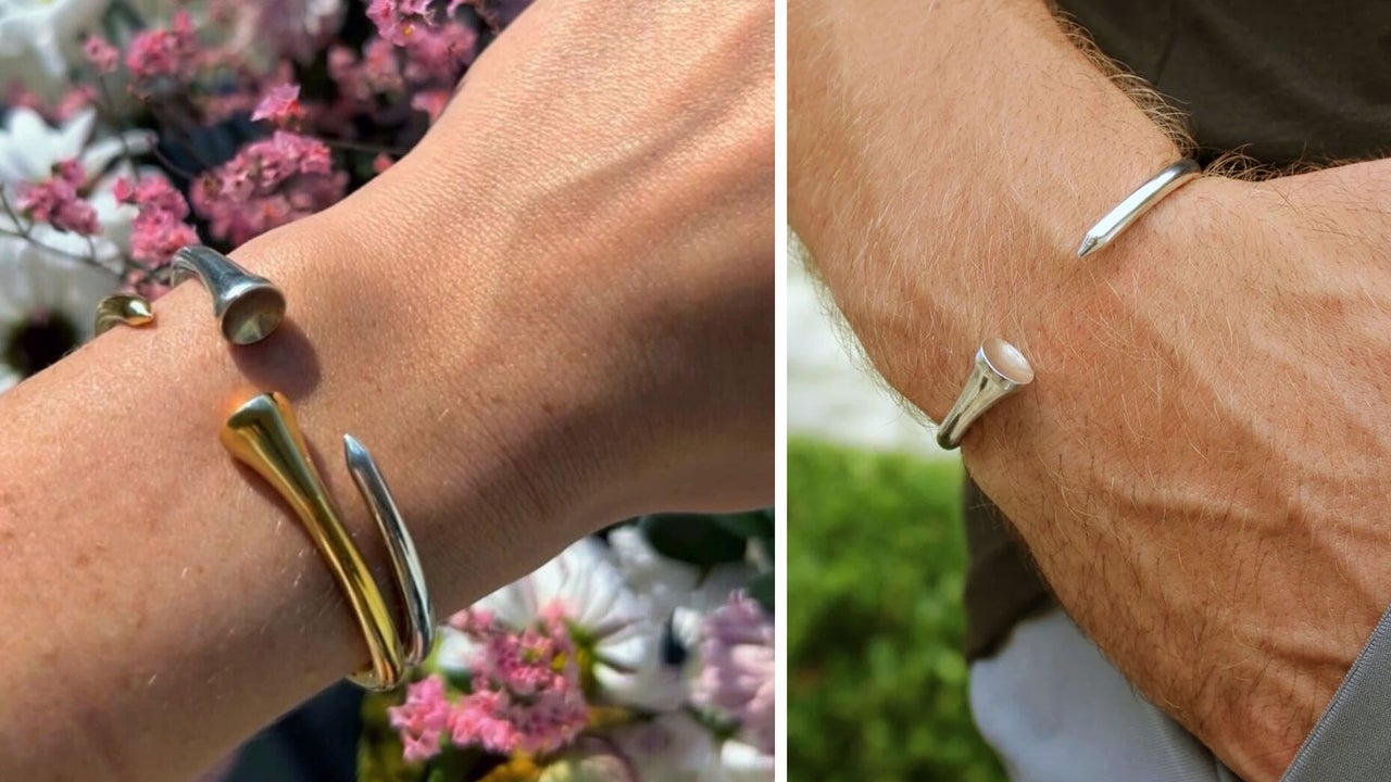 Gimme That Ruvido golf tee bracelets in gold and sterling silver for men, women