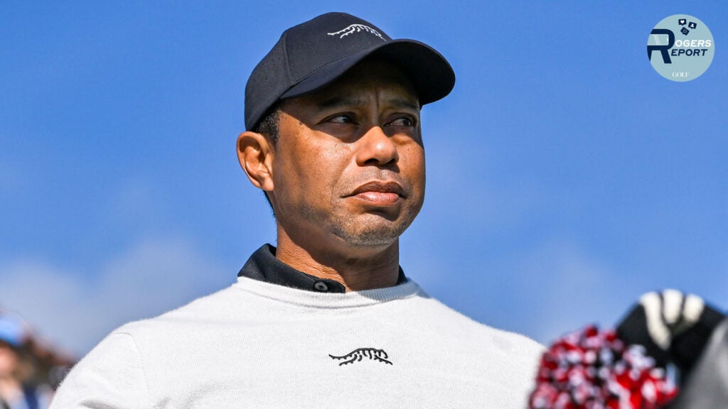 Tiger Woods on Thursday at the Genesis Invitational.