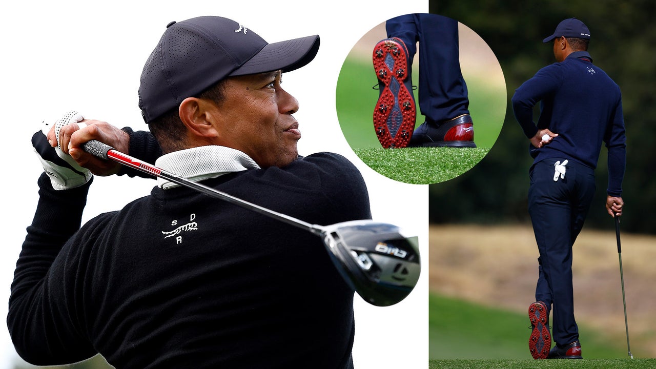 Tiger Woods' Sun Day Red golf shoes: Check out these eye-catching soles