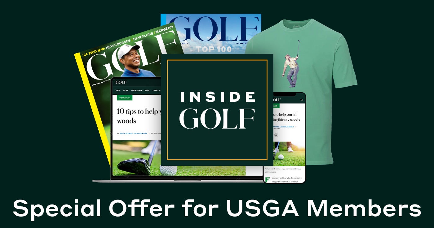 Montage of USGA InsideGOLF membership benefits