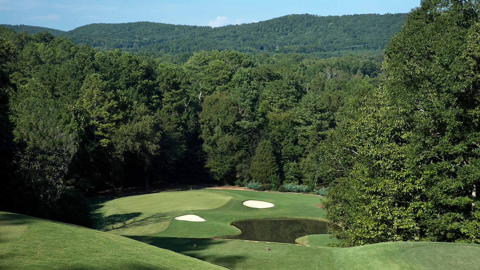 The 14th hole of the golf course at Barnsley Resort.