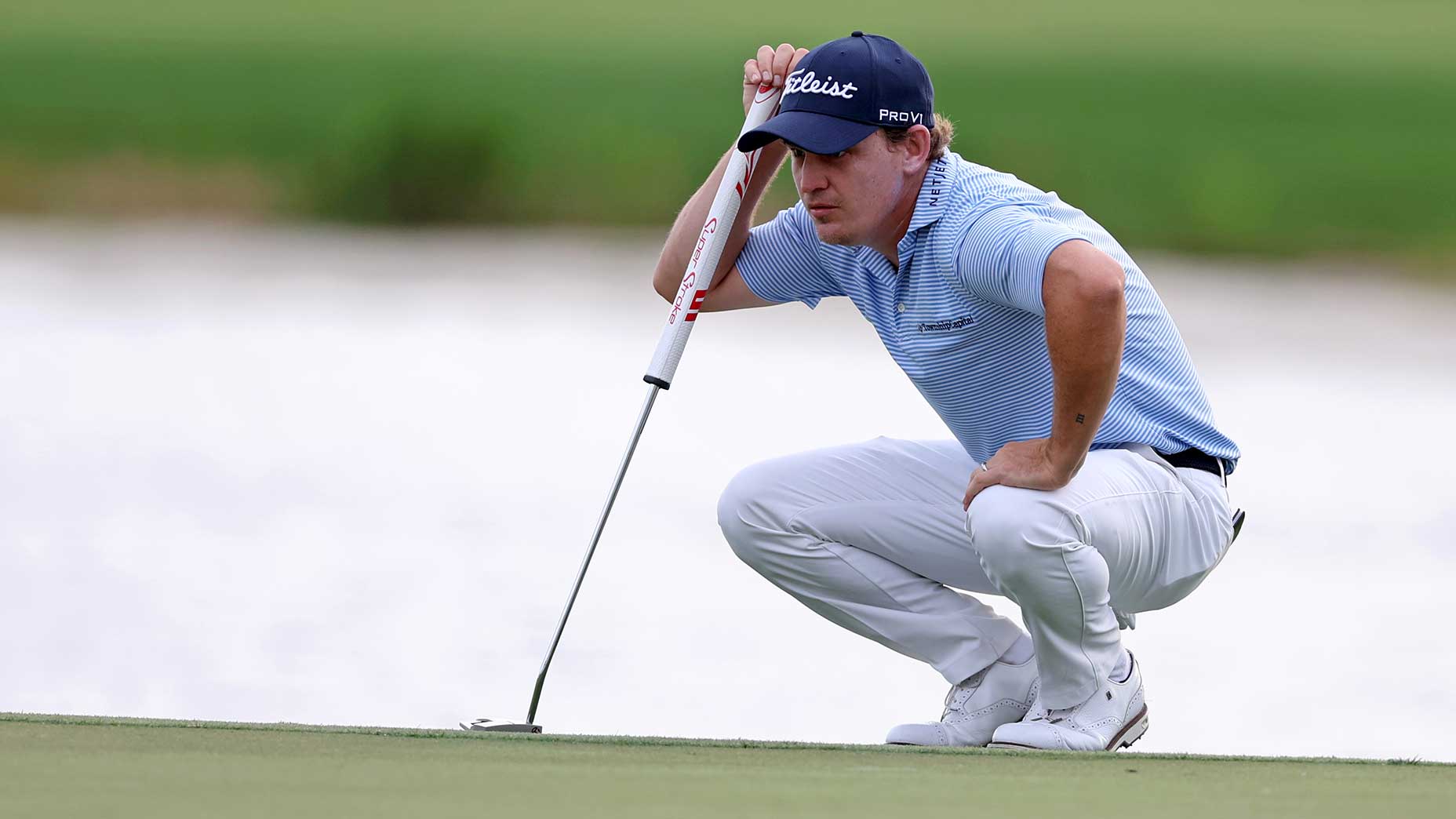 Bud Cauley reads a putt during the second round of the Cognizant Classic at PGA National Resort in Palm Beach Gardens, Fla., on Friday.