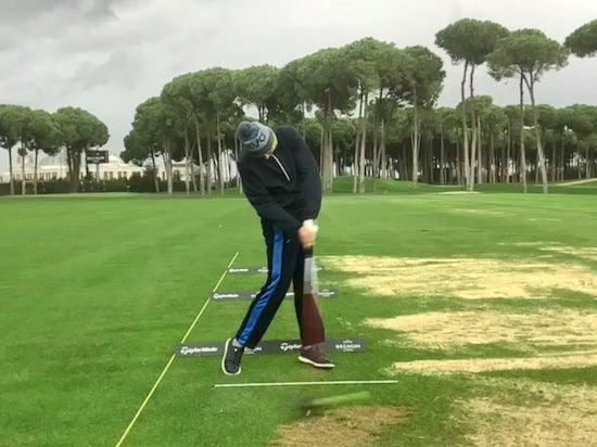 focused pre shot routine driver impact