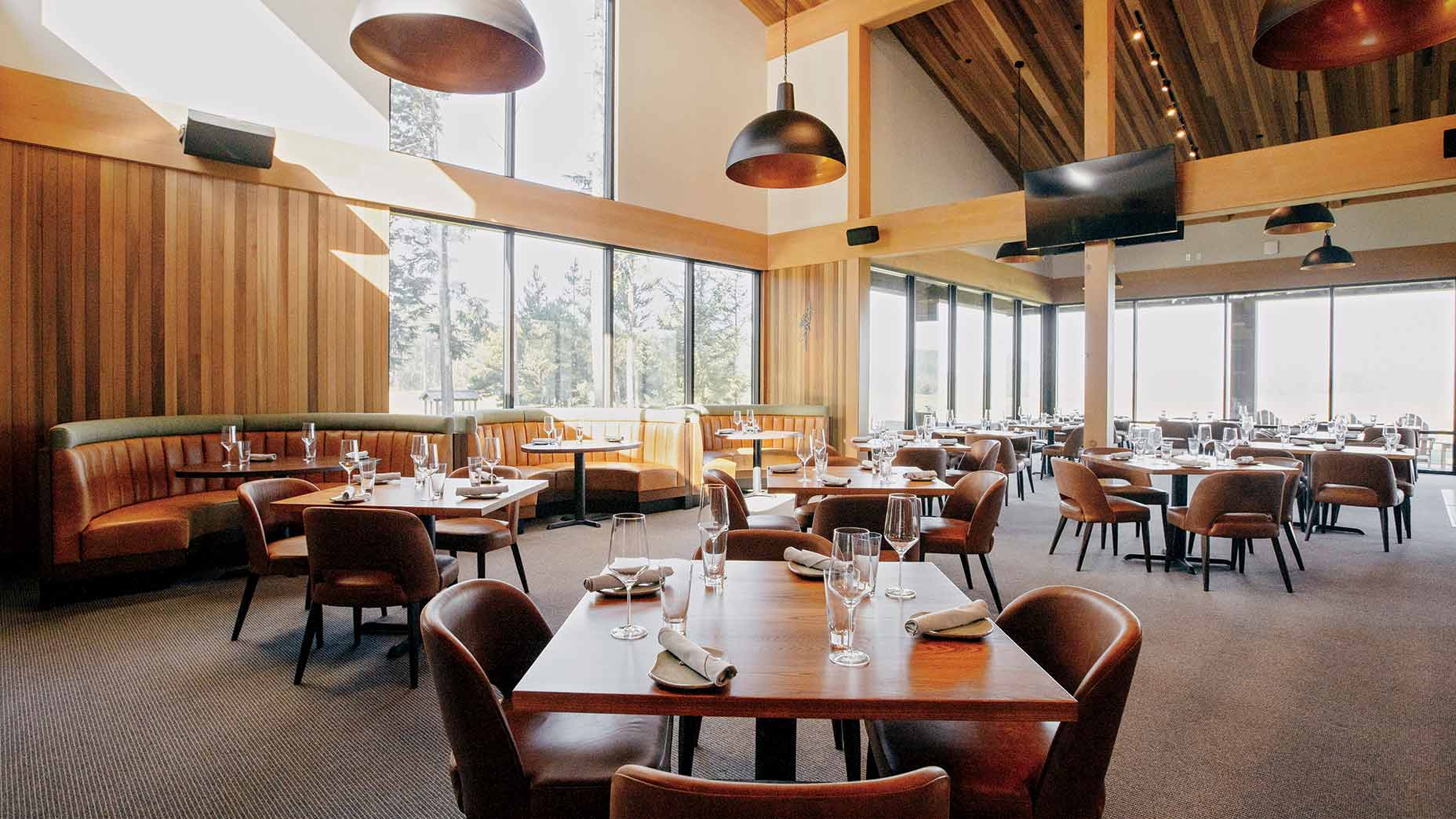 the dining room at the ghost tree grill at bandon dunes