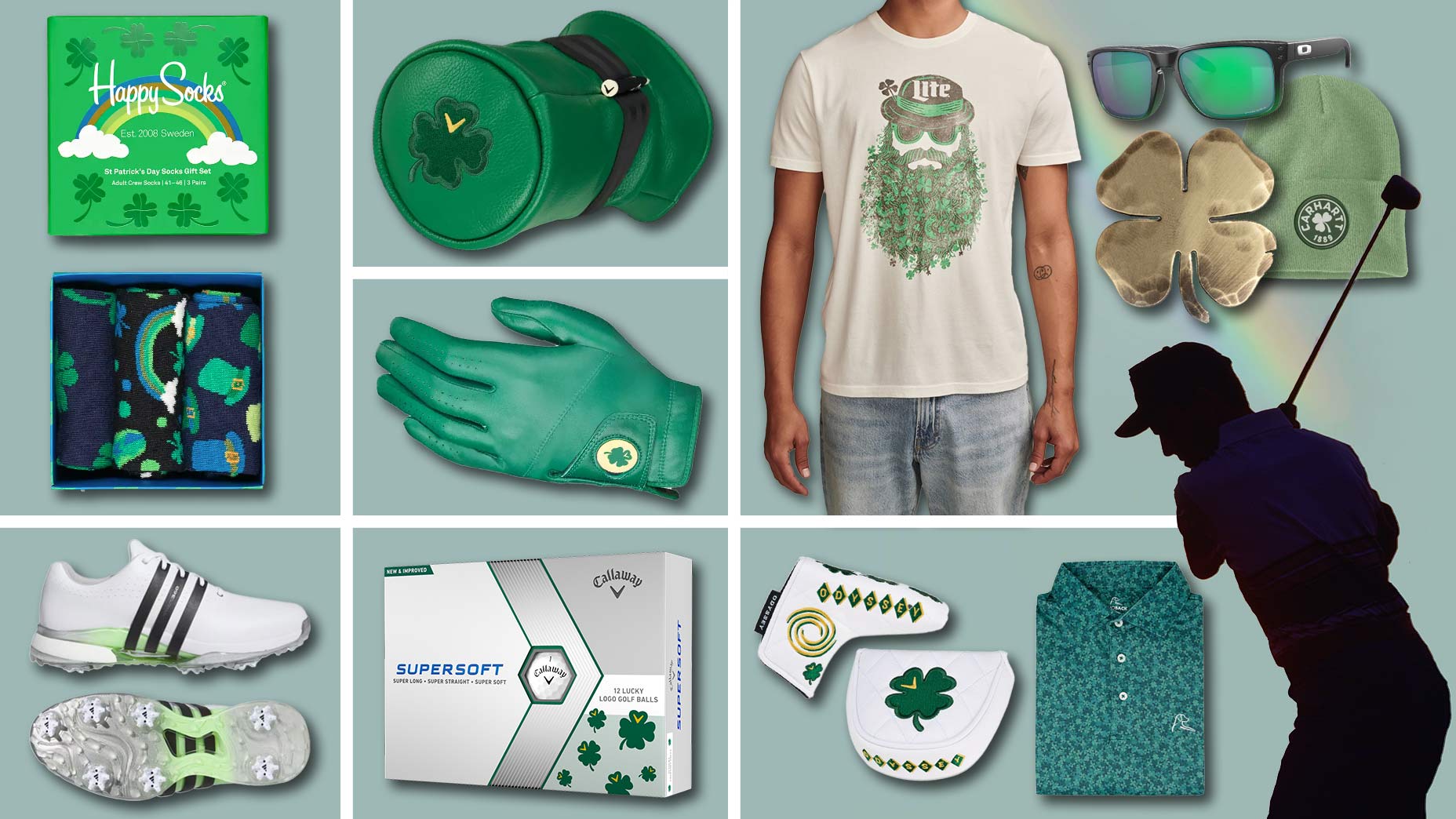 It's your lucky day! This could be the golfiest green St. Patrick's Day ever. From funny t-shirts and classy shoes to clover ball markers, you'll love this list.
