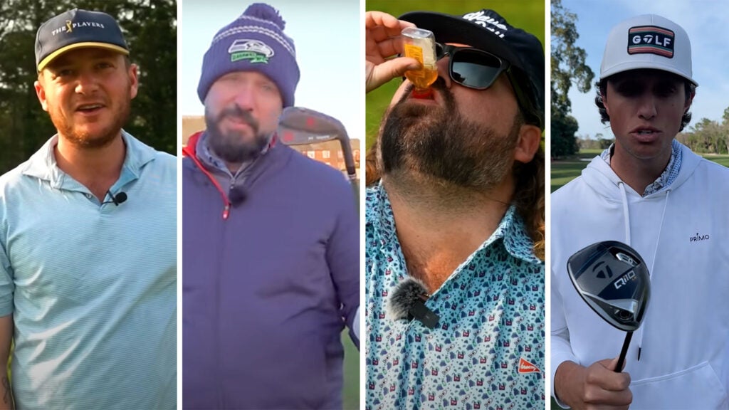 composite of youtube golf stars