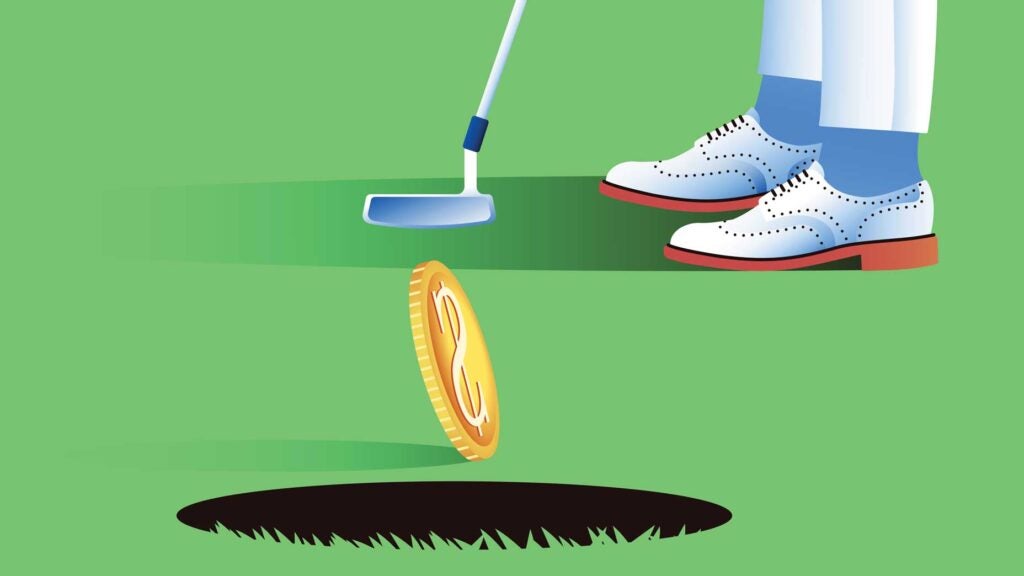 What does the average round of golf cost?