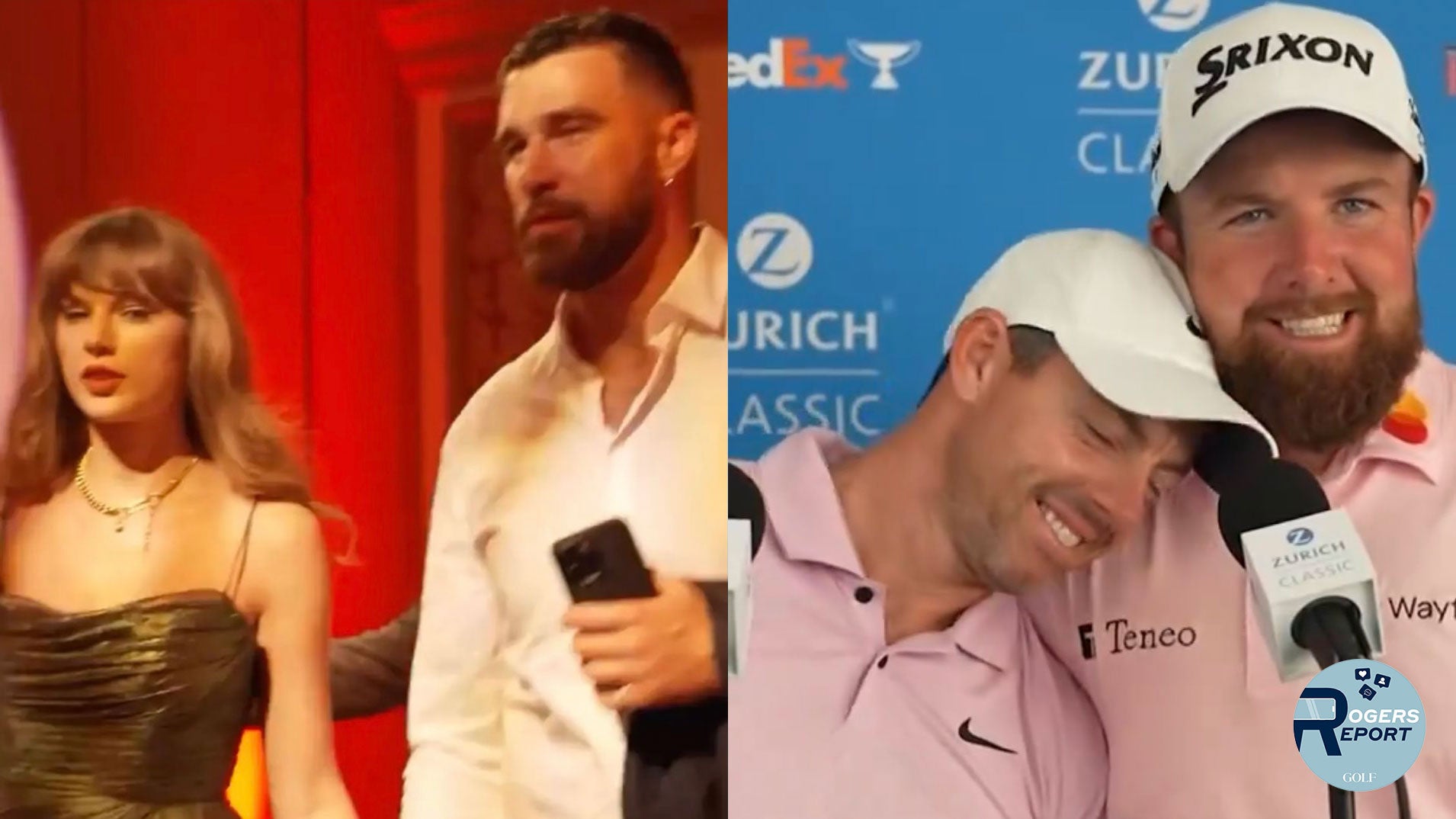Taylor Swift and Travis Kelce, Rory McIlroy and Shane Lowry