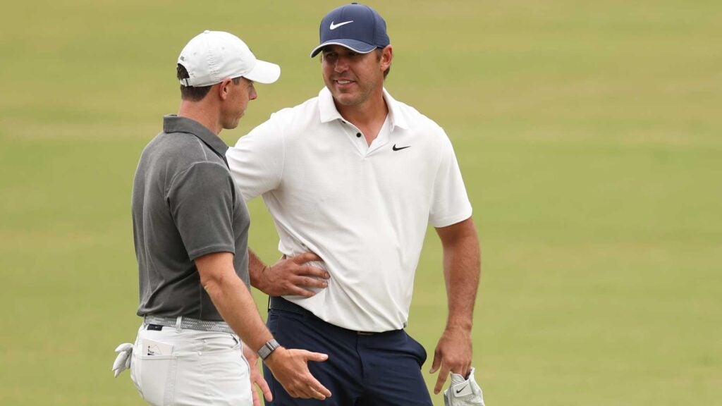 Rory McIlroy and Brooks Koepka played together at the 2023 U.S. Open (above) as well as in a Masters practice round.