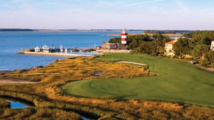 The 18th hole at Harbour Town Golf Links.