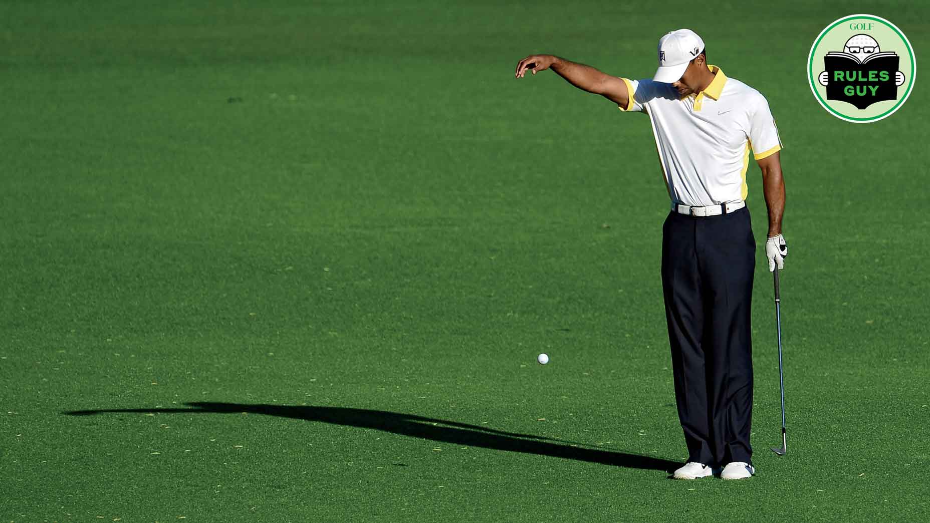 At the 2013 Masters, Tiger Woods' ball bounced off the pin and into the water on the 15th hole of Round 2. What happened next was costly.