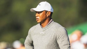 Tiger Woods on Friday at the 2024 Masters