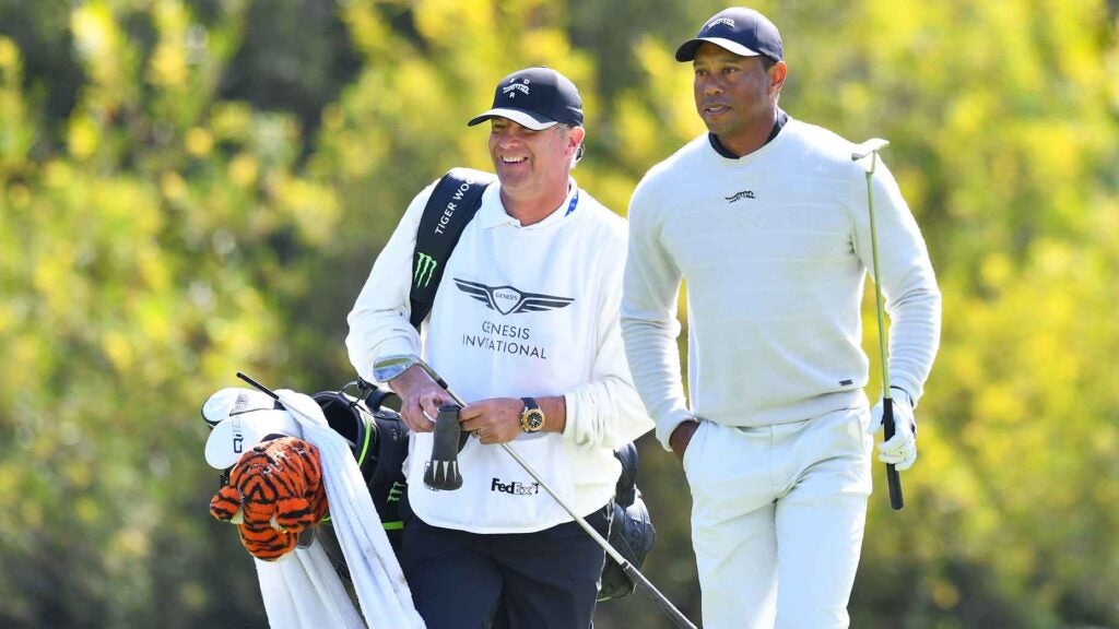 Who is Tiger Woods' caddie at the Masters? This veteran