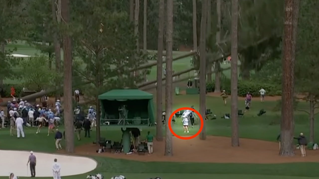 sylvia martin under falling trees in 2nd round of 2023 masters