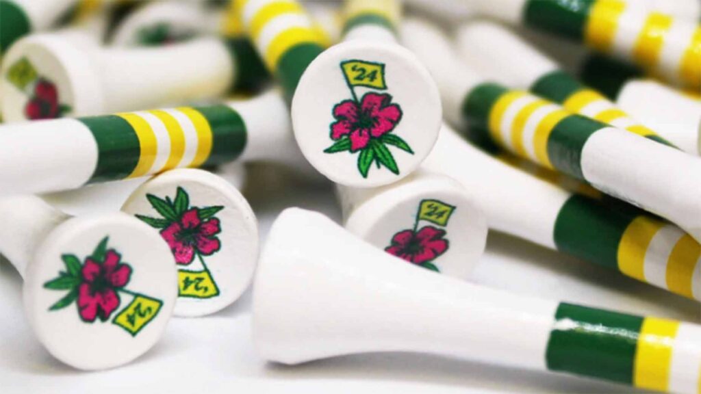 A picture of azalea golf tees.