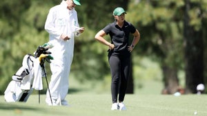 bailey shoemaker stands with her hands on her hips during the final round of the augusta national women's amateur