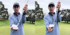 GOLF Top 100 Teacher Josh Zander shows how the toe should look on chip shots