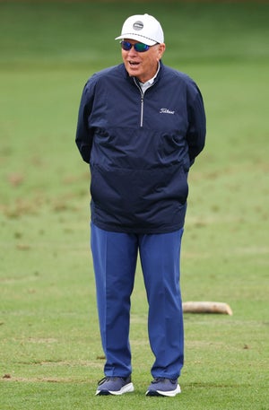 Butch Harmon at Augusta National