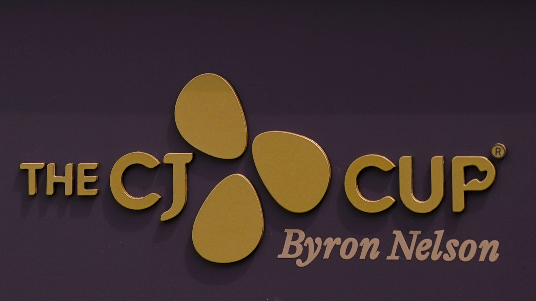 The CJ Cup Byron Nelson logo on trophy