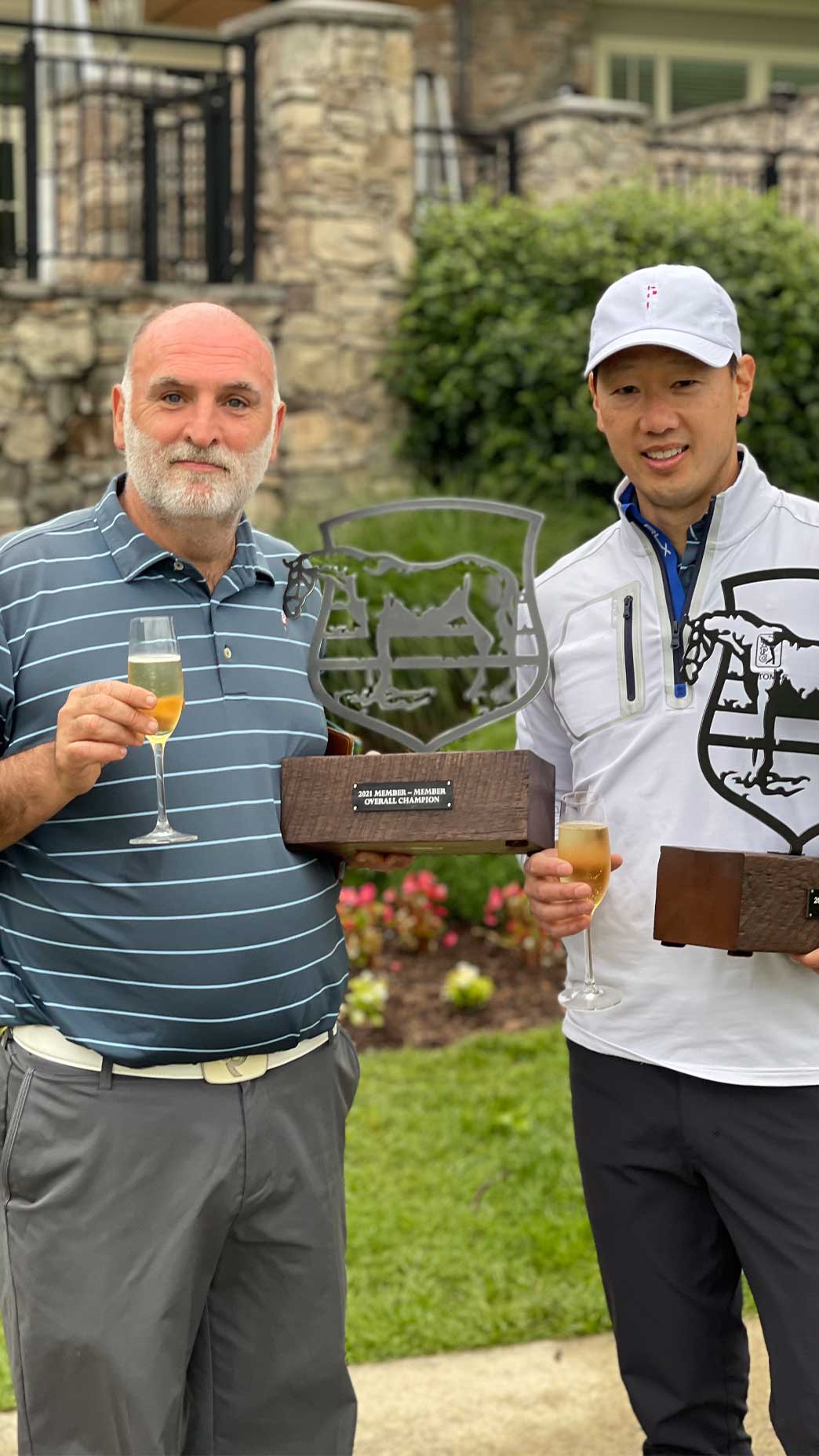 Jose Andres and David Chow celebrate member member win.